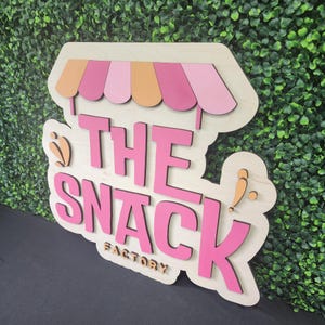 Custom 3D Wood Business Logo Sign: Large Laser Cut Sign