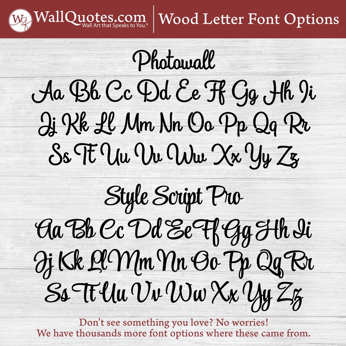 Custom Wooden Letters Script Wood Letters for Wall Decor Etsy