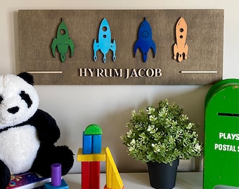 Custom Kids Room Wooden Sign: Personalized Nursery Decor