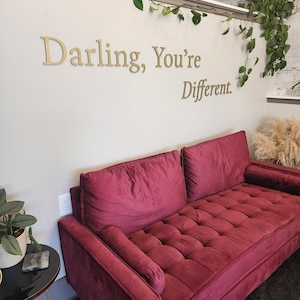 Custom Script Wood Words: Painted or Stained Maple Veneer image 10