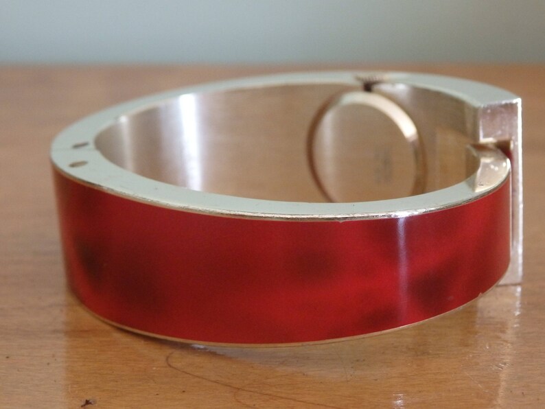 Vintage Lady Nelson art deco wrist watch analog cuff style Etsy