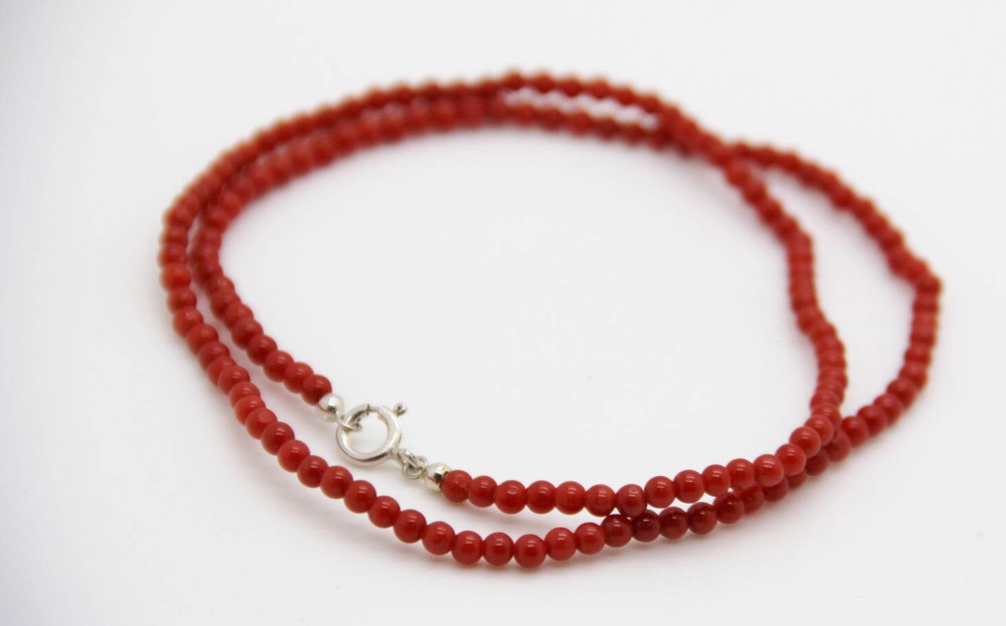 Red Coral necklace 1st choice Corsica Mediterranean
