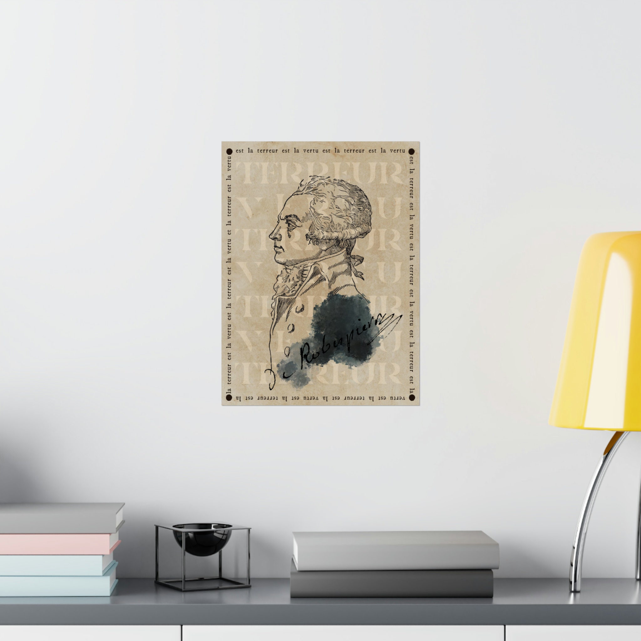 Terror and Virtue French Revolution Art Poster // Robespierre Etsy