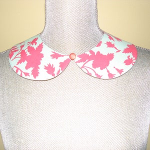 Detachable Peter Pan Collar - Removable Collar - Vintage button