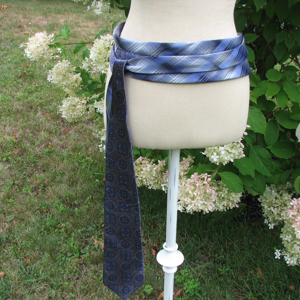 Hand Crafted 100% Silk Reclaimed Upcycled Wide Obi Wrap Belt Xs-xl+ Upcycled Obi Wrap Belt – Mariposa Skies main image 2