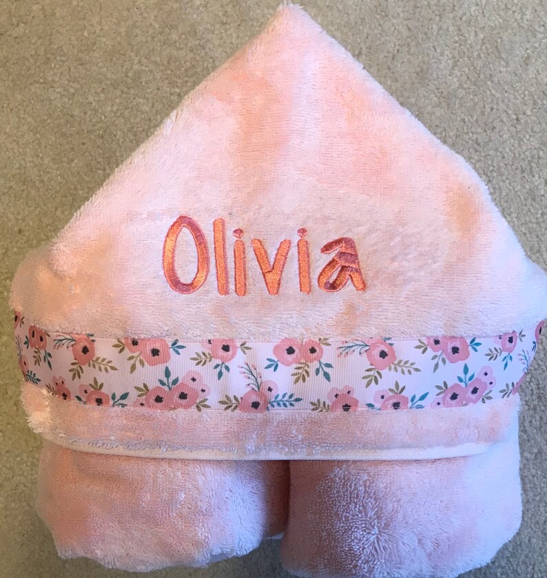 Kids Personalized Hooded Towel Etsy