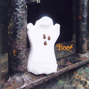 cartão de Halloween fantasma, espreitadelas fantasma