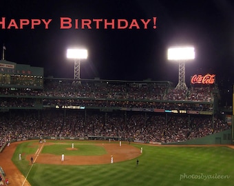 Red Sox birthday card  Fenway