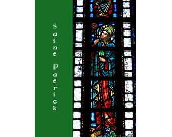 St. Patrick's Day-fotokaart met glas-in-lood: Miami Church Art