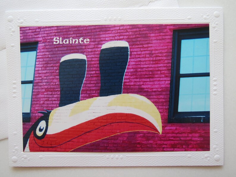Guinness Toucan St. Patrick's Day Card: Irish Pub Art image 2