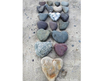 heart card, heart shaped rock card, love heart card, wedding card, card, anniversary heart rock card, love stones, Scituate, beach wedding
