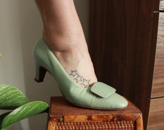 mint color shoes