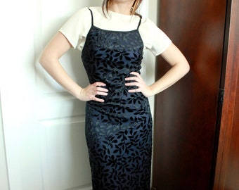 velvet burnout maxi dress