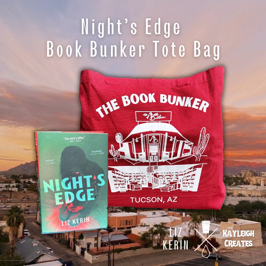 Nights Edge Book Bunker Tote Liz Kerin X Kayleigh Creates Etsy