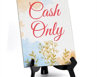 Cash Only Sign - Etsy