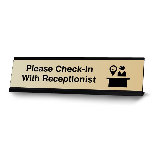 Reception Desk Sign - Etsy