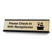 Please Check-in With Receptionist Desk Sign or Front Desk - Etsy