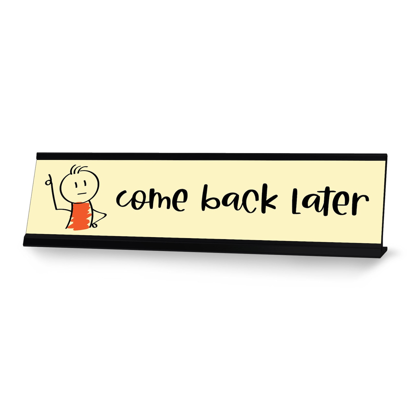 Come Back Later Stick People Desk Sign Novelty Nameplate 2 - Etsy