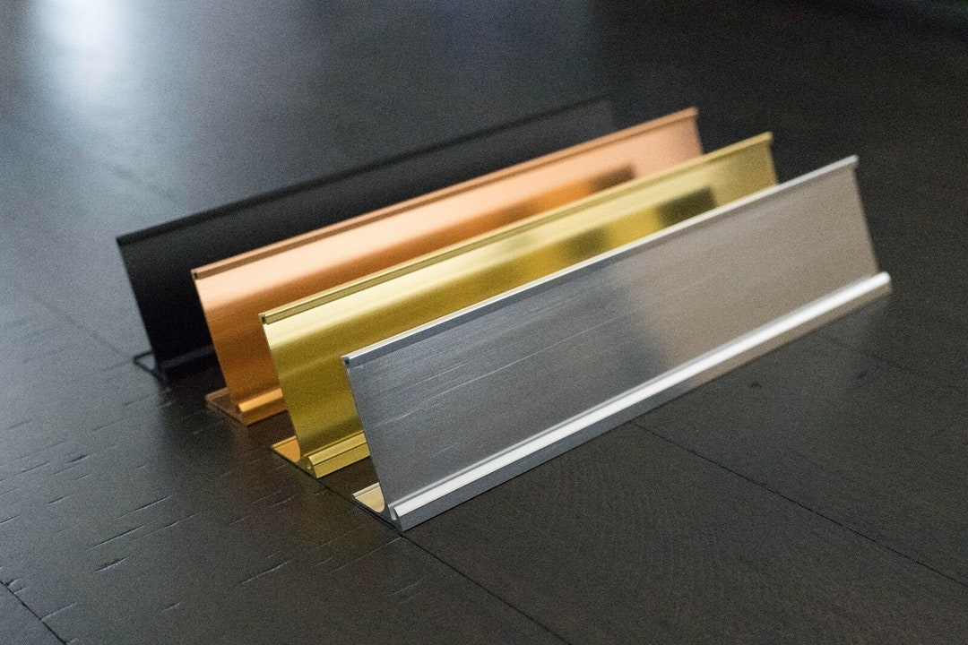 Office Desk Name Plate Holder 2 X 8 / 2 X 10 Etsy