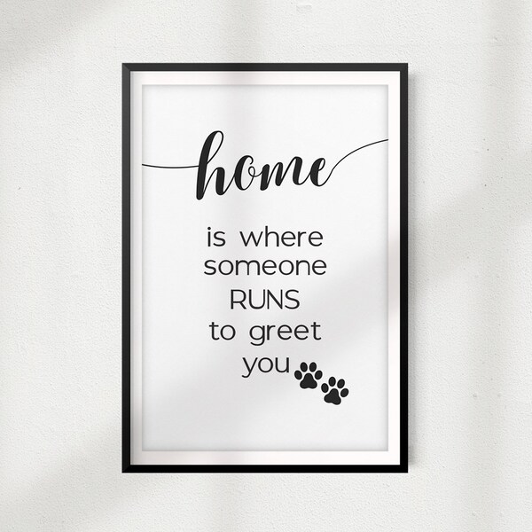 Home is Where Someone Purrs to Greet You - Etsy