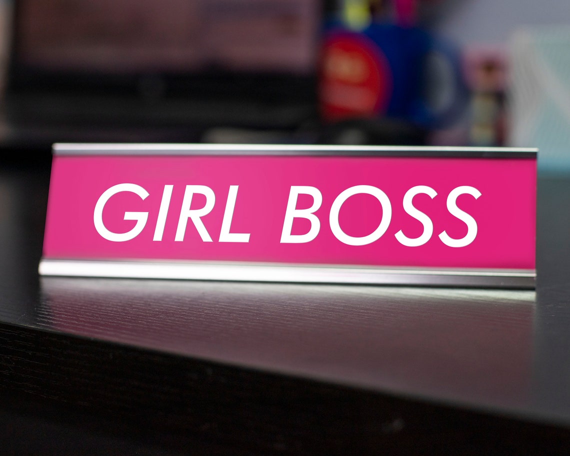 Girl Boss Novelty Desk Sign - Etsy