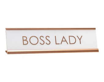 Boss Lady Novelty Desk Sign