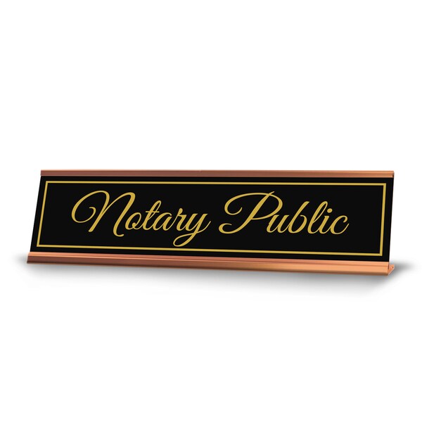 Notary Public Desk Signs Etsy