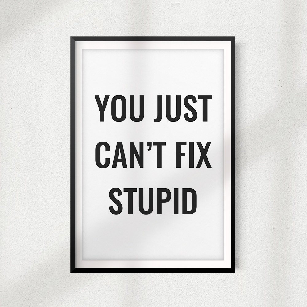 You Stupid You Stupid