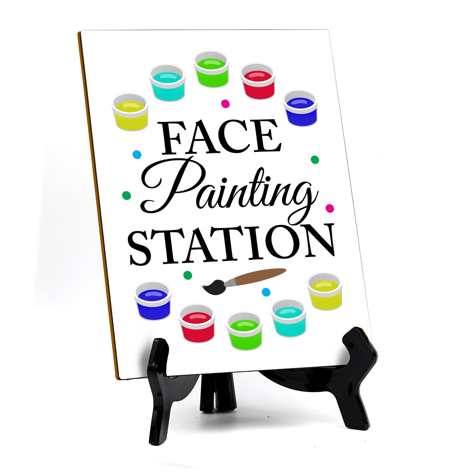 Signs Bylita Face Painting Station Table Sign With Acrylic Etsy