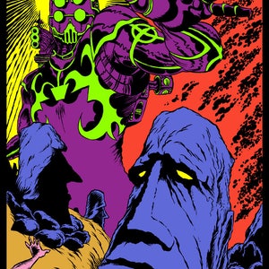 The Return of Eson the Searcher [after Jack Kirby] - 14x21.5" screen print