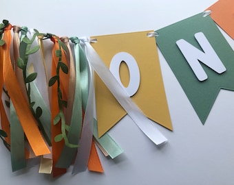 Baner na pierwsze urodziny, Safari, Jungle Bunting, Minimalistyczny, Baner Boho, Jeden Baner, Jeden Bunting, Dekoracje na pierwsze urodziny, Dekoracje urodzinowe