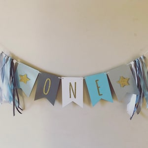 Ein Hochstuhl Banner, ein Hochstuhl Bunting, ein Banner, eine Bunting 1. Geburtstag Banner