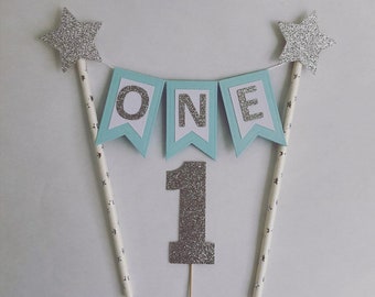 First Birthday Cake Topper.1st Birthday Cake Bunting Boys Cake Smash.Boys 1st Birthday.First Birthday Cake Topper Boy.Bunting.Cake Topper