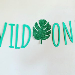Jungle wildone Wild one banner wild one birthday