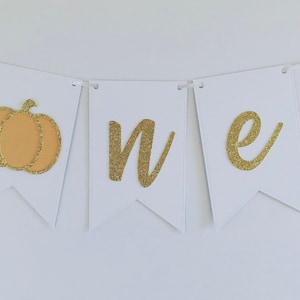 Little Pumpkin Highchair Banner, Pumpkin Banner, Highchair Banner, Highchair Bunting, First Birthday, Little Pumpkin is one