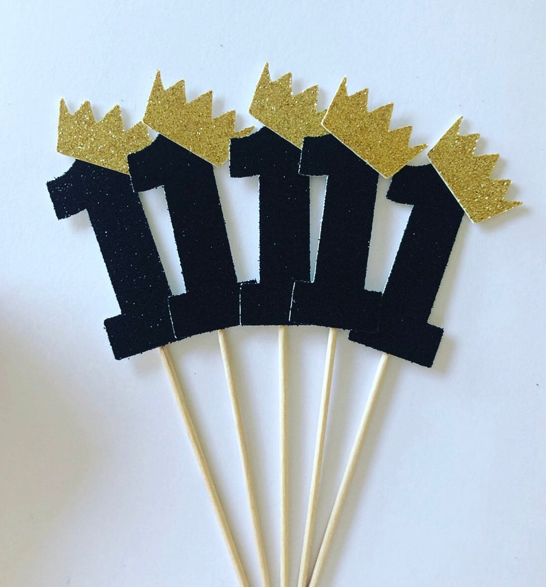 Wild One Cupcake Toppers One Cupcake Toppers Glitter Cupcake Etsy