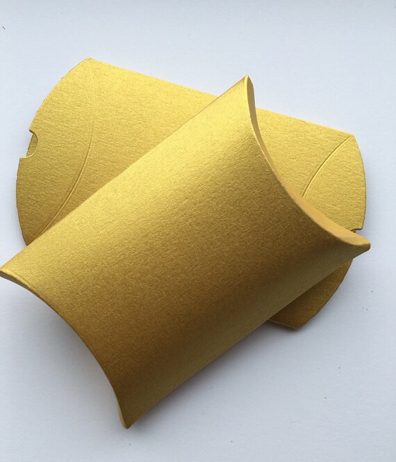 Gold Favor Pillow Boxes Indian Gold Favor Boxes Candy Box Etsy