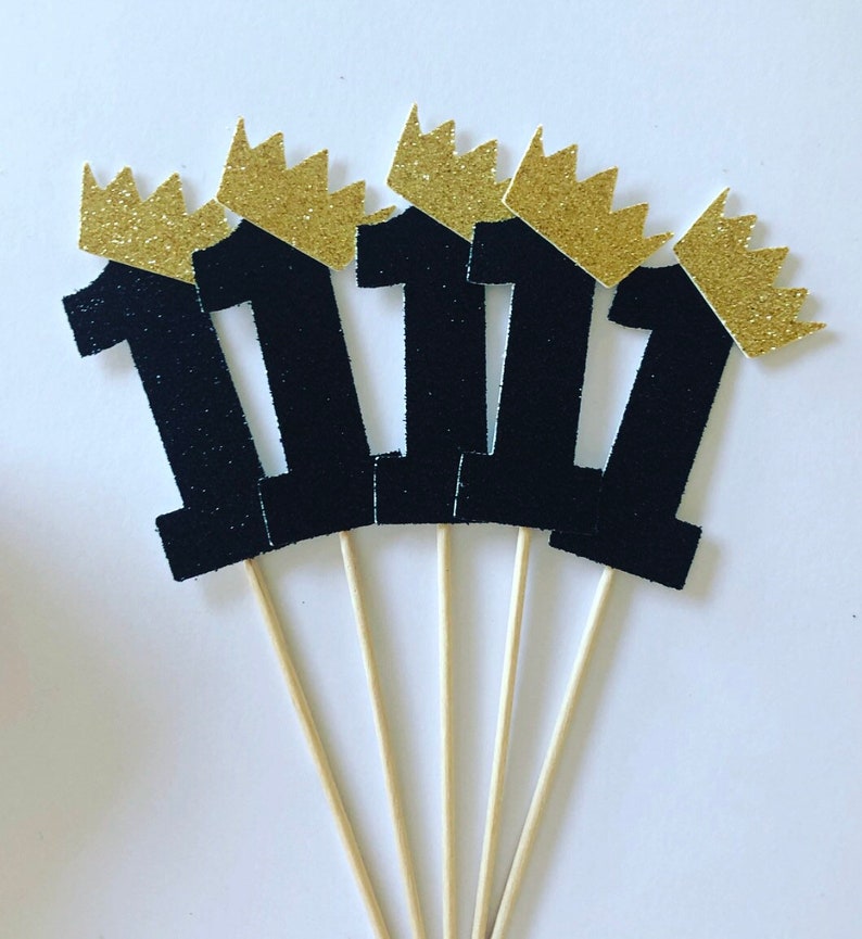 Wild One Cupcake Toppers One Cupcake Toppers Glitter Cupcake Etsy