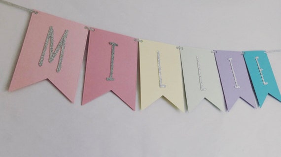 Personalised Bunting Labels Handmade By Business Flag Stickers Address 208