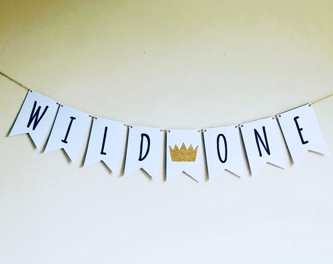 Wild One Banner Where the Wild Things Are Personalised | Etsy