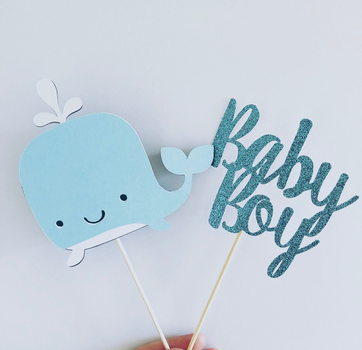 Whale Cake Topper Whale Baby Shower Baby Shower Cake Topper Etsy