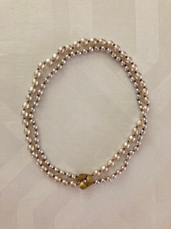 MIRIAM HASKELL *Signed* Double Stranded Baroque P… - image 2