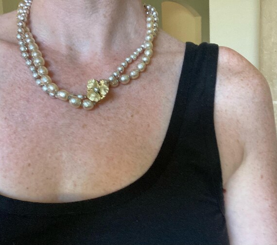 MIRIAM HASKELL *Signed* Double Stranded Baroque P… - image 6