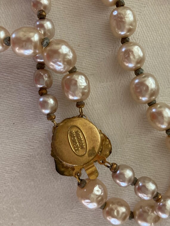 MIRIAM HASKELL *Signed* Double Stranded Baroque P… - image 4