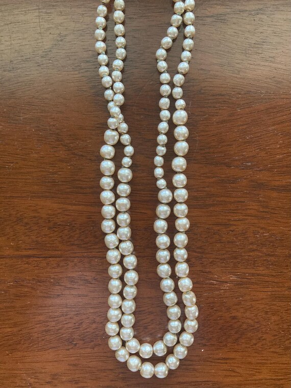 MIRIAM HASKELL *Signed* Double Stranded Baroque P… - image 3