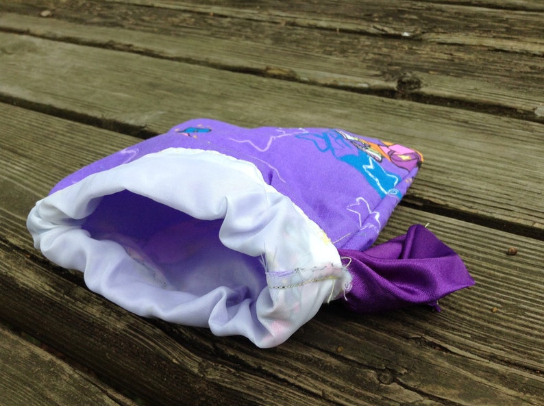 Little Sewn Dora the Explorer Purple Draw String Pouch