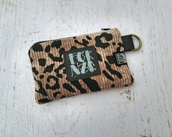 Miniportemonnaie Geldbörse Cord LEO taupe rumpelstein