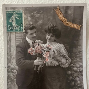 Vintage French Postcard, WWI Era