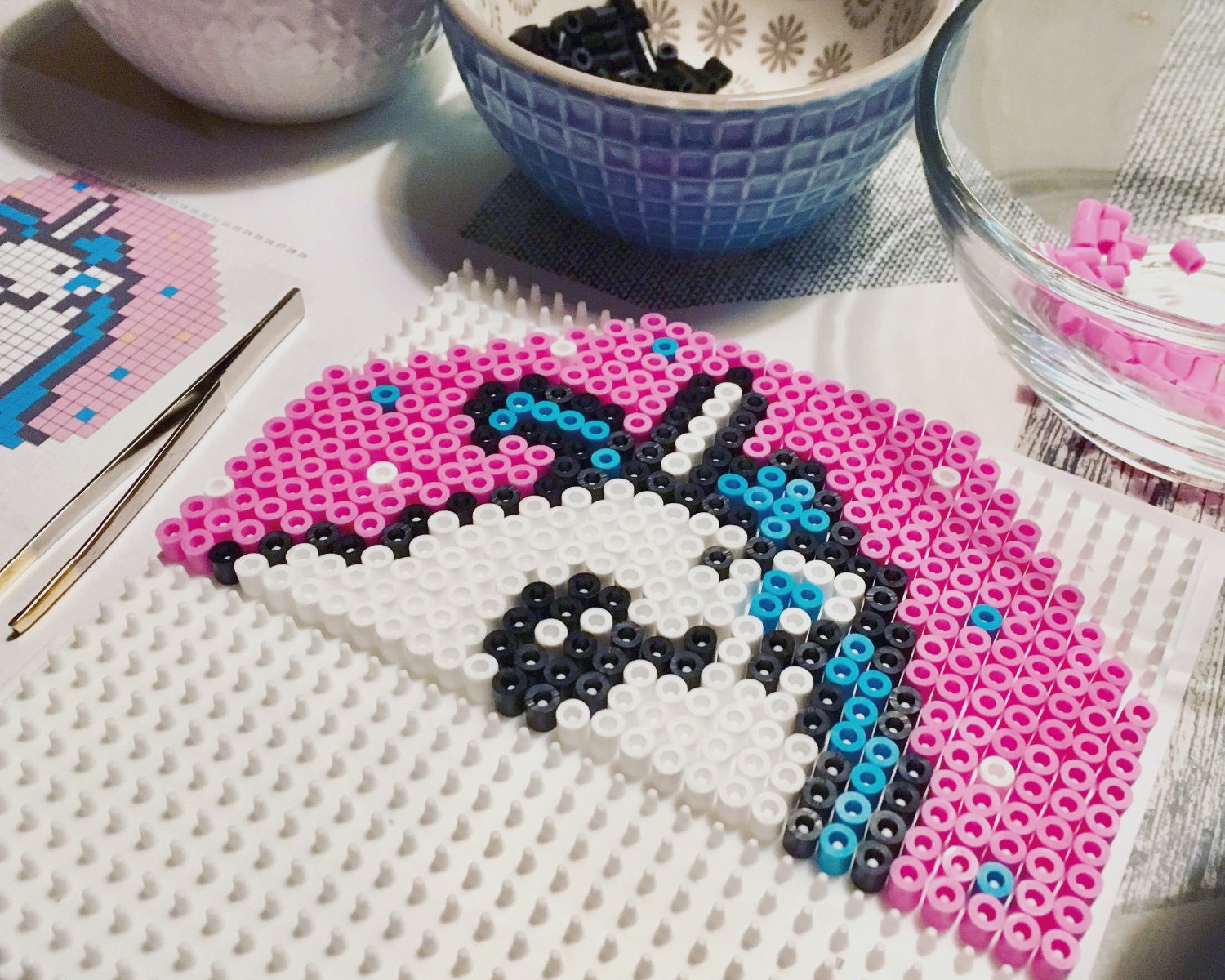 Unicorn magic hama bead pattern printable