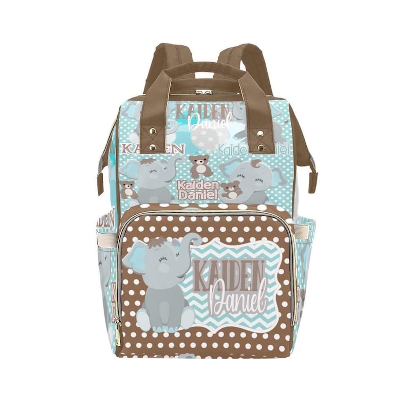 Elephant Baby Boy Backpack Diaper Bag Etsy